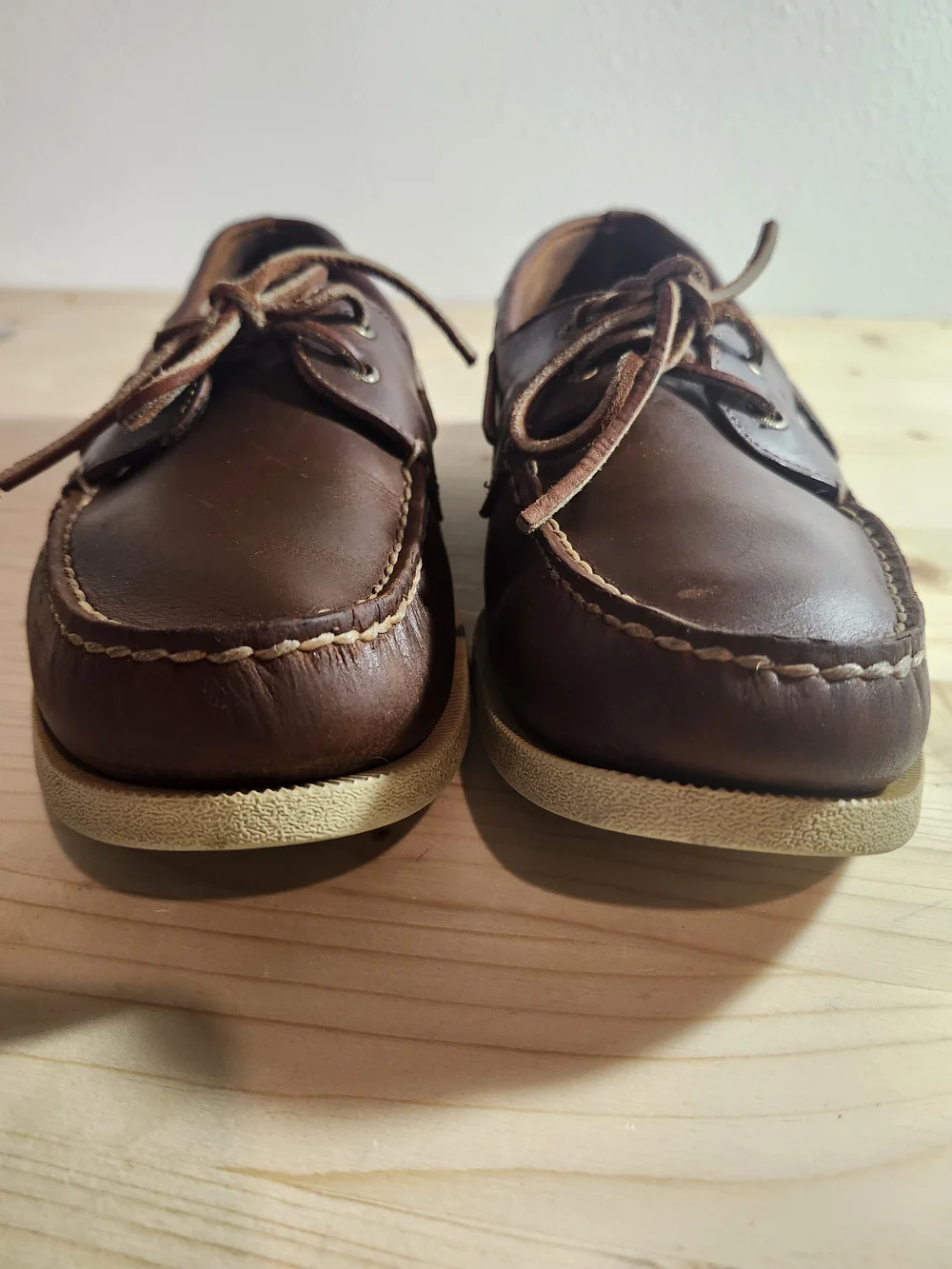 Sperry Gold Cup  Brown Leather 2-Eye Boat Shoe Men's 12